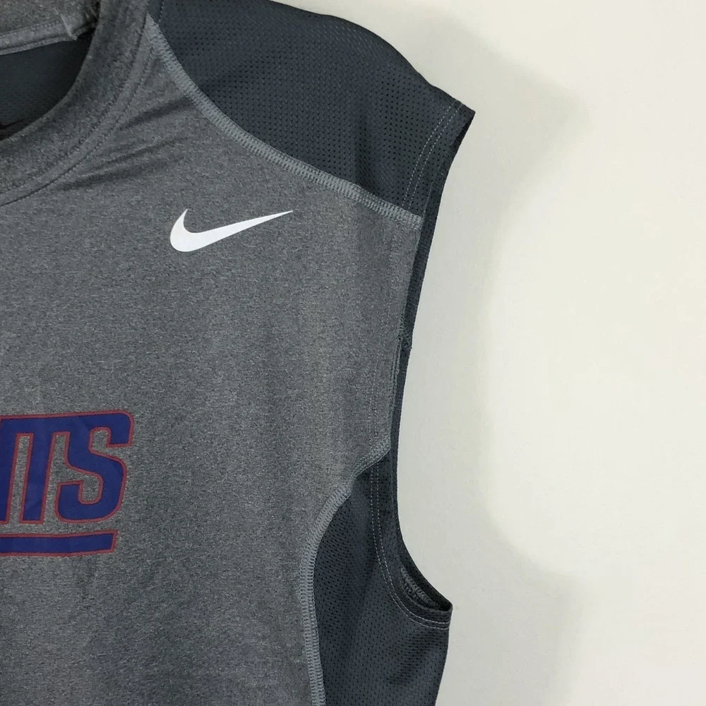 New York Giants Nike NFL On Field Sleeveless Shirt Mens XXL Gray Football Vented